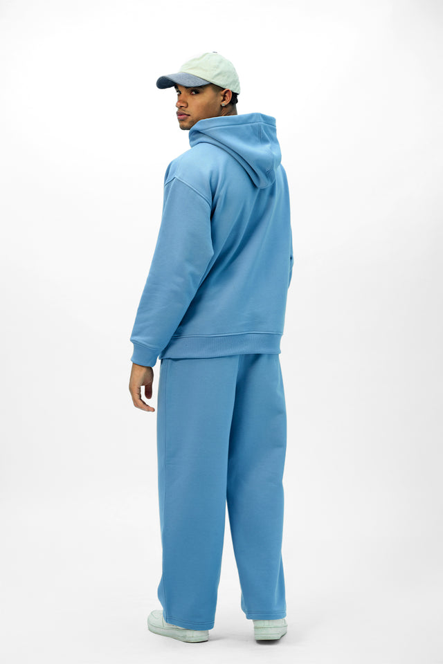 Every Second, Every Hour Jogger Bottoms in Blue Indigo