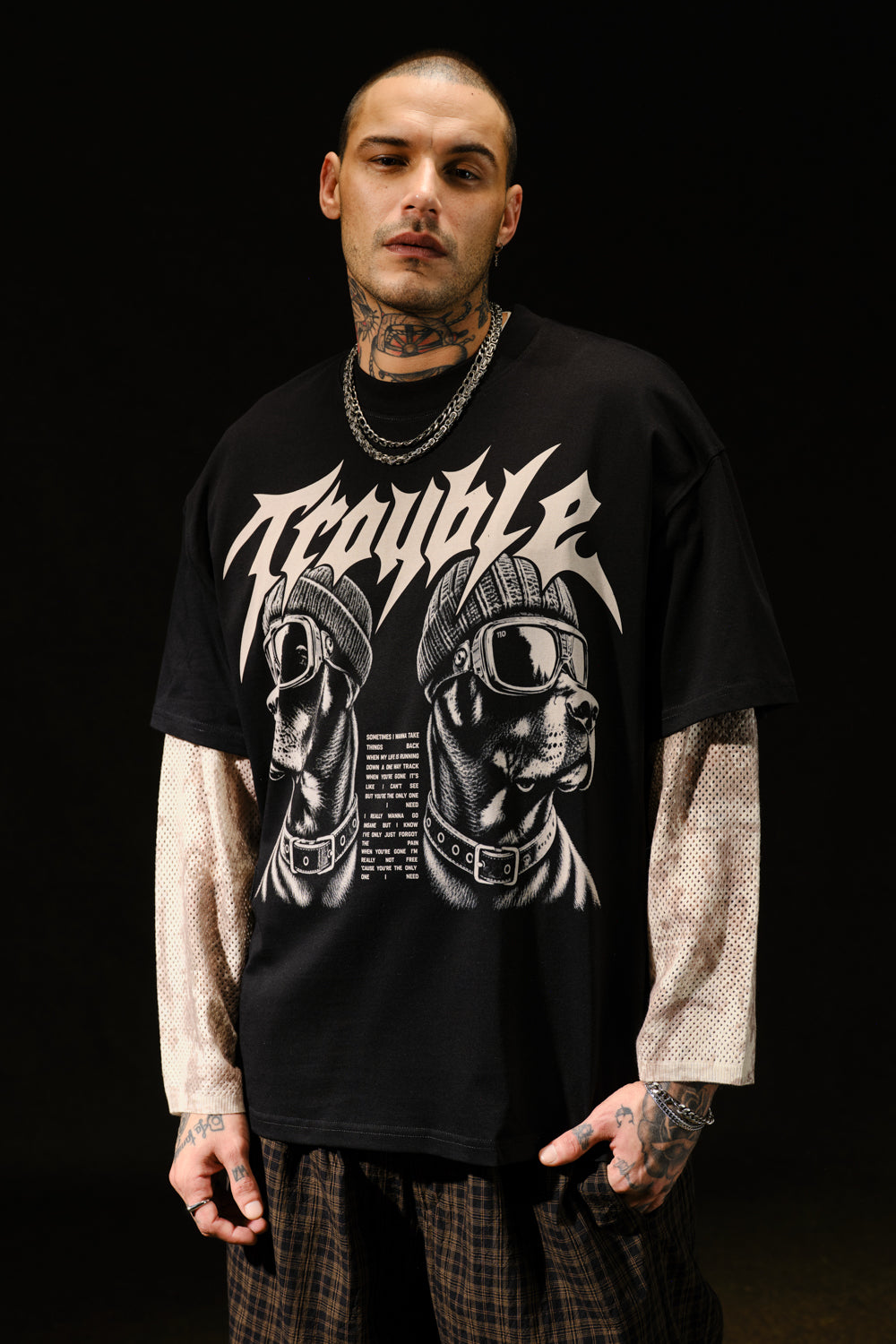 Hustle Born To Compete Oversized T-shirt