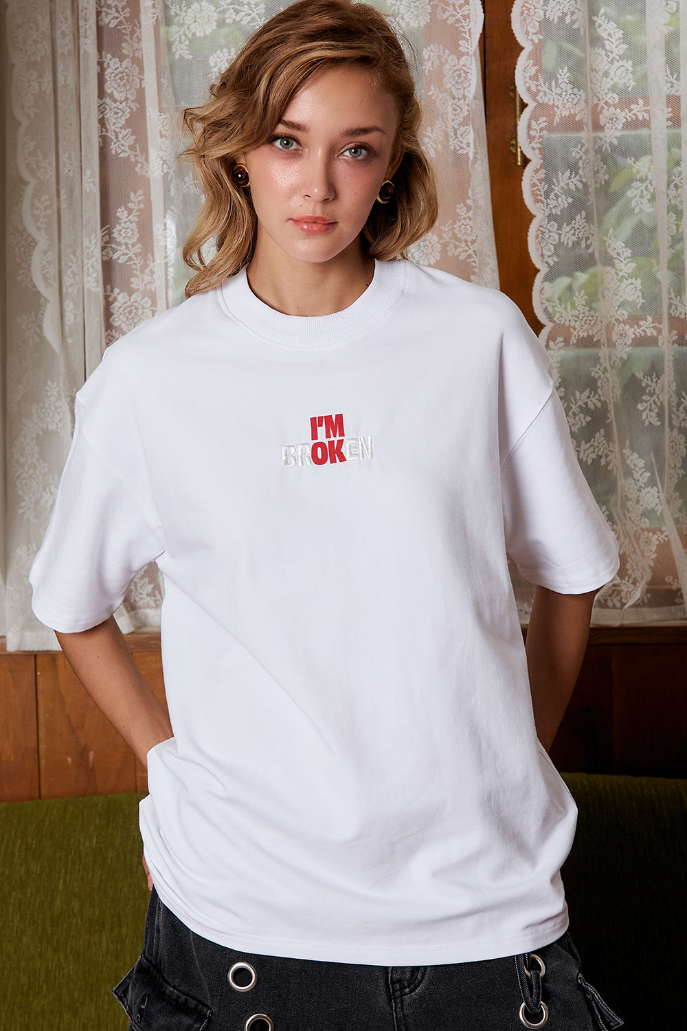 Broken Vibes Oversized T-shirt