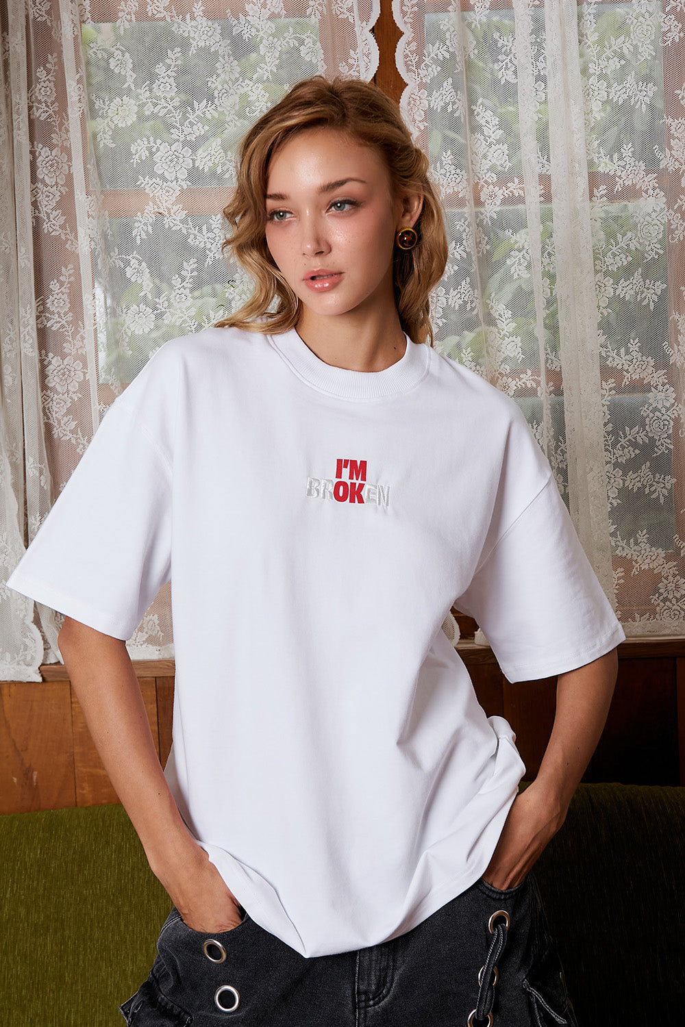 Broken Vibes Oversized T-shirt