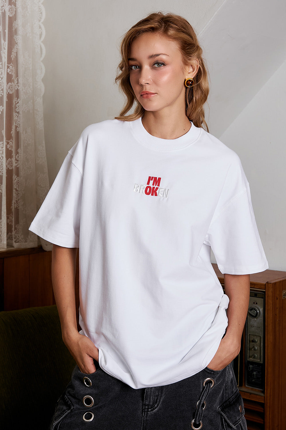 Broken Vibes Oversized T-shirt