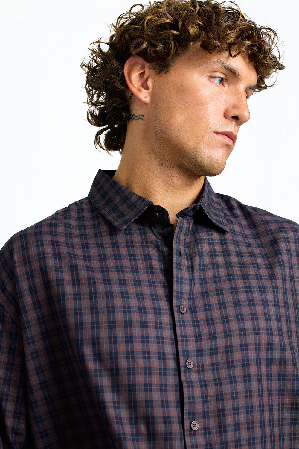 Brown Plaid Full Sleeve Shirt - BonkersCorner