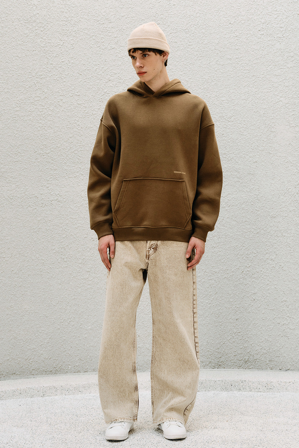 Mocha Wear A Hug Oversized Hoodie - BonkersCorner