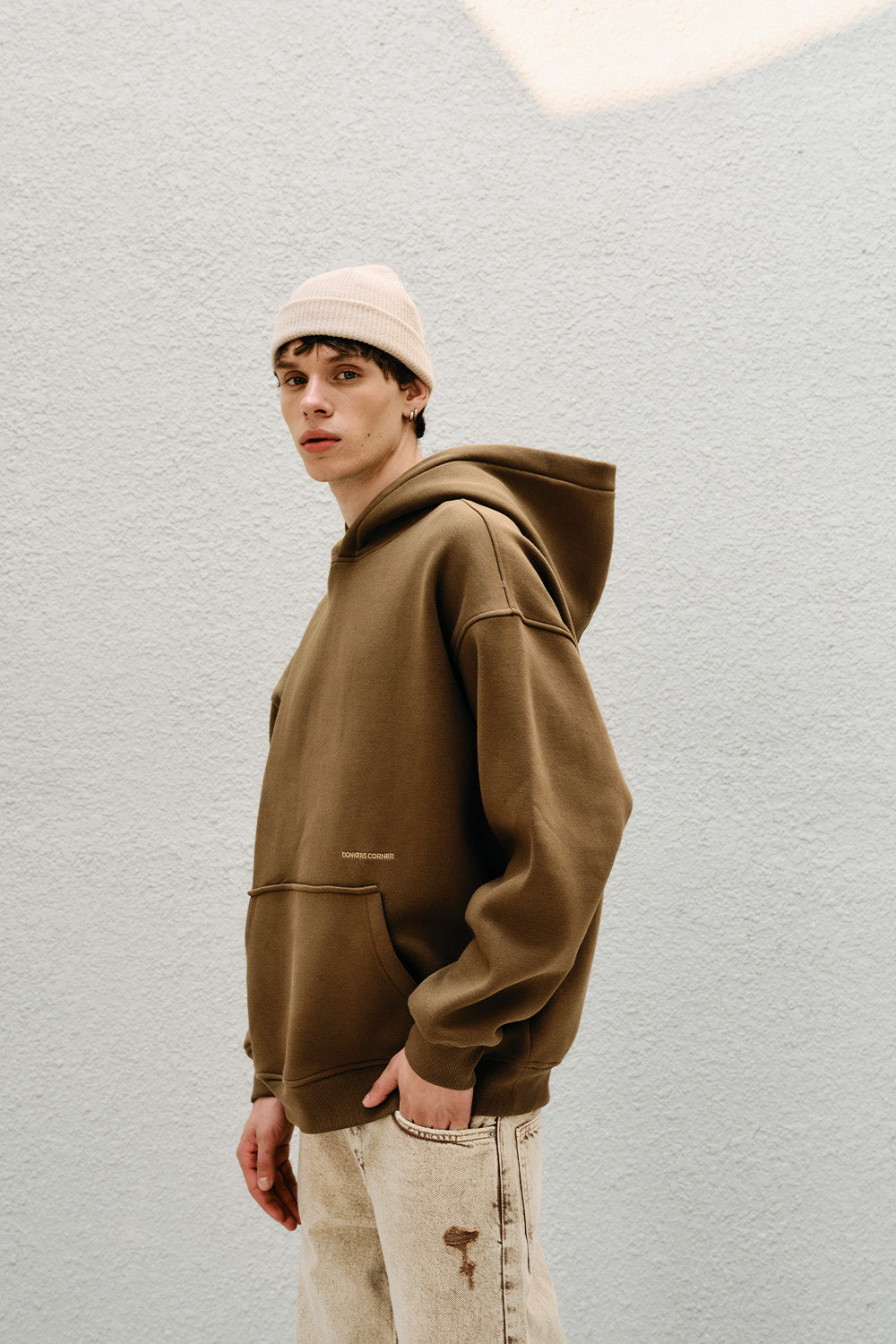 Mocha Wear A Hug Oversized Hoodie - BonkersCorner