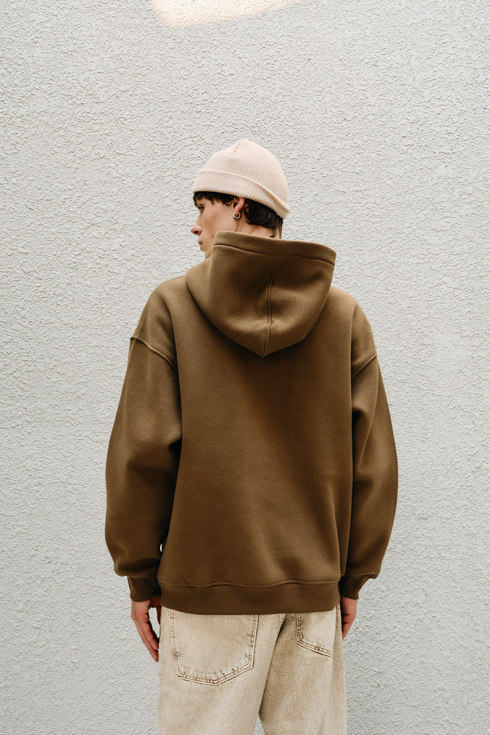 Mocha Wear A Hug Oversized Hoodie - BonkersCorner