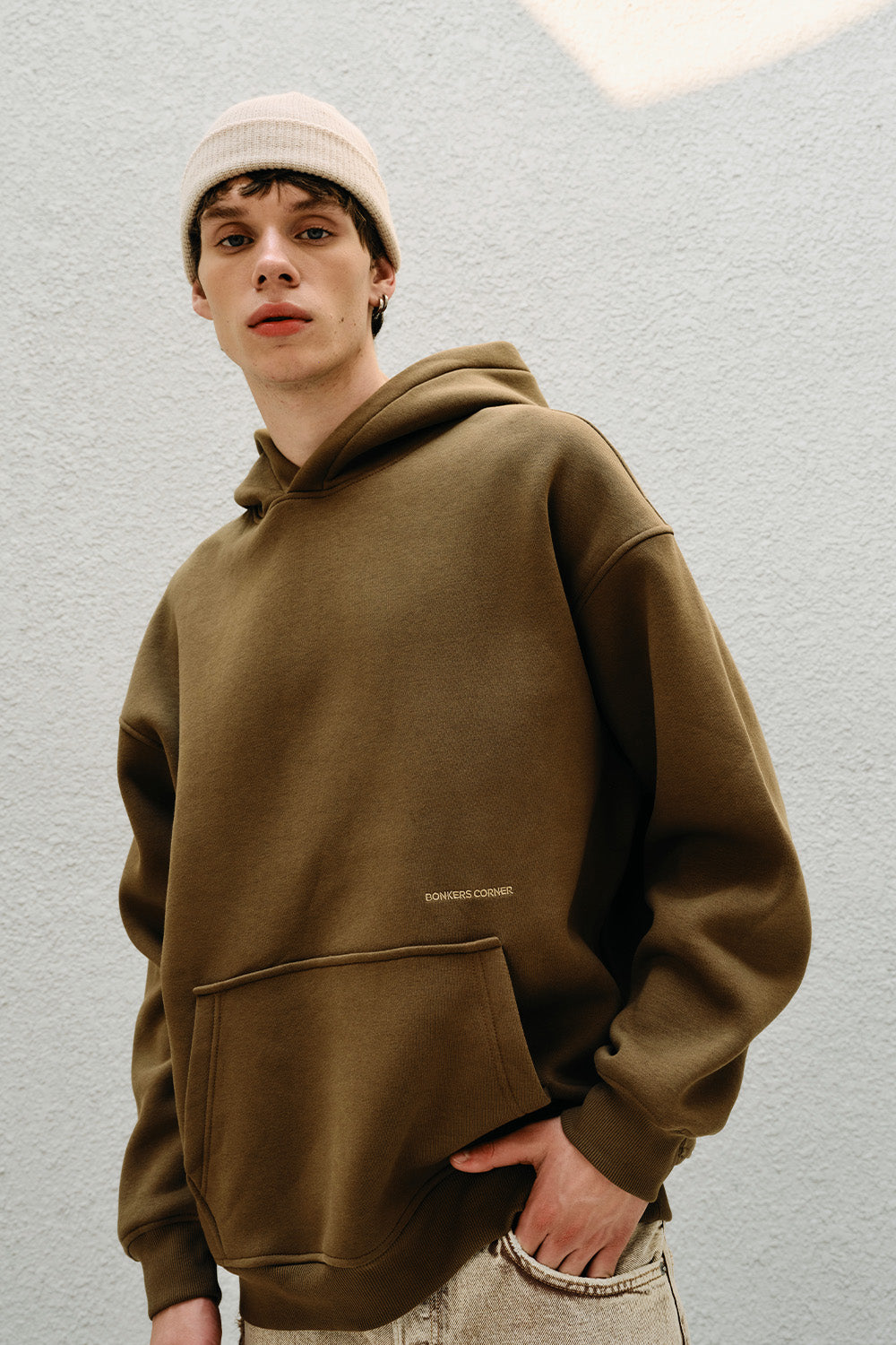 Mocha Wear A Hug Oversized Hoodie - BonkersCorner