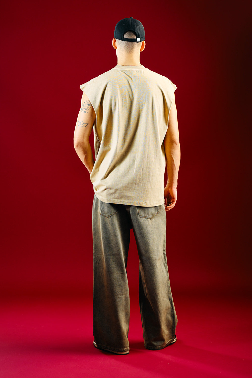 Burnout 1969 Beige Vest Tank - BonkersCorner