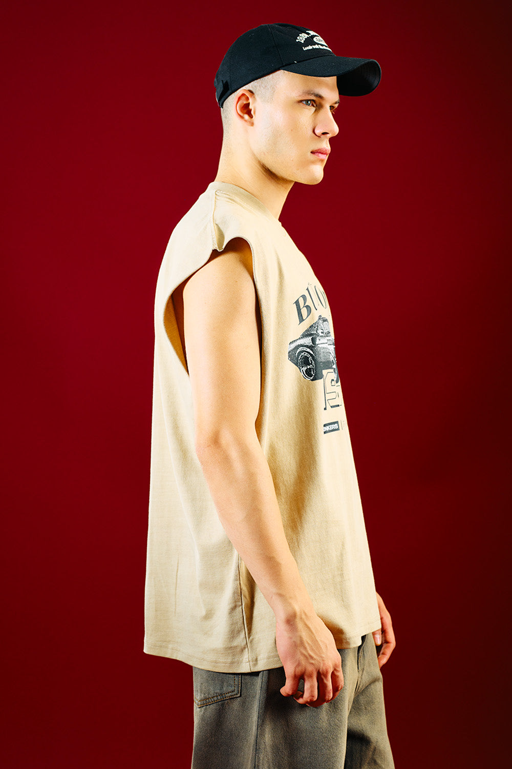 Burnout 1969 Beige Vest Tank - BonkersCorner