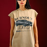 Burnout 1969 Beige Vest Tank - BonkersCorner
