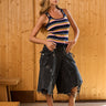 Candy Stripe Knit Tank - BonkersCorner