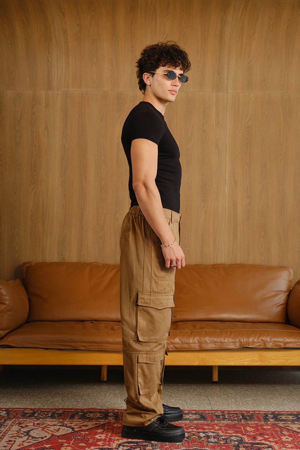 Dusty Brown 8 Pockets Cargo Pant - BonkersCorner