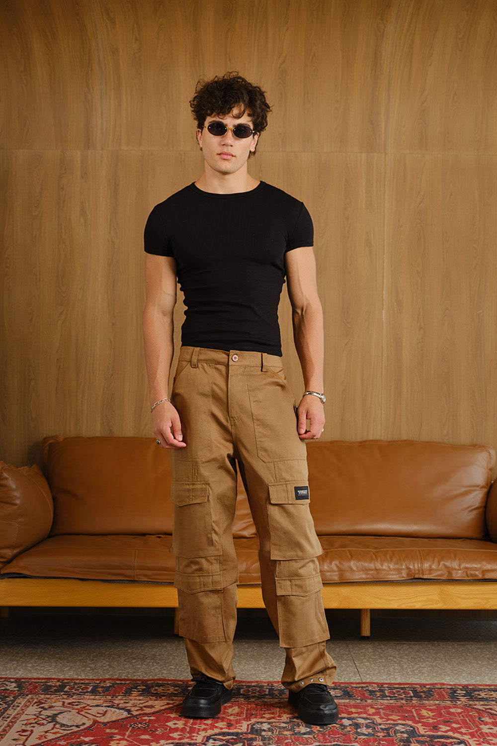 Dusty Brown 8 Pockets Cargo Pant - BonkersCorner