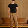 Dusty Brown 8 Pockets Cargo Pant - BonkersCorner
