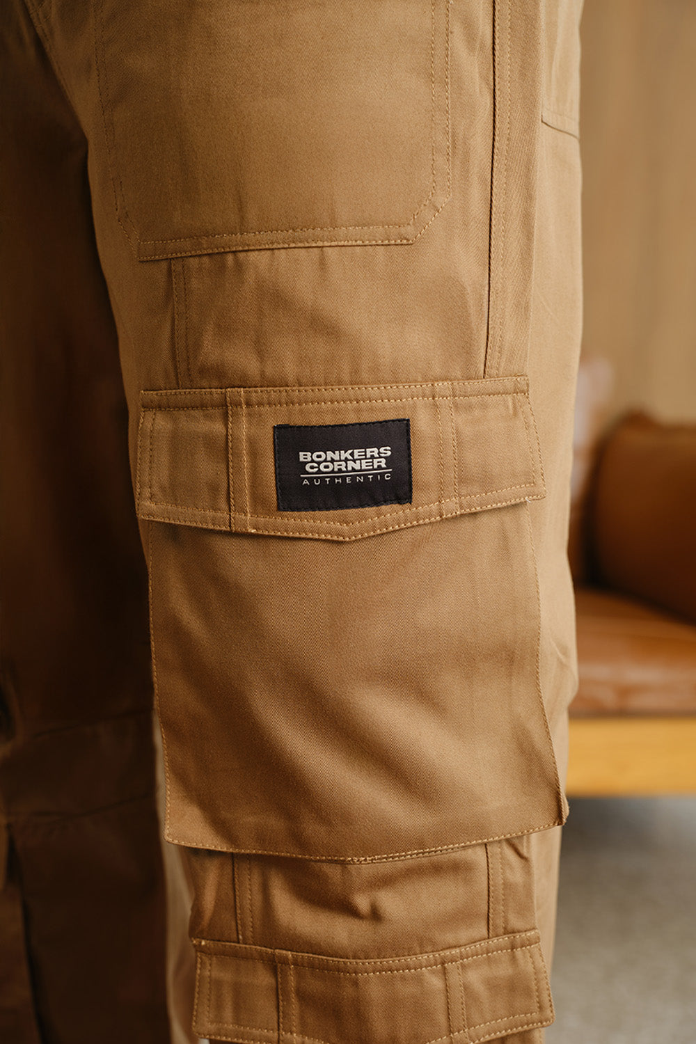 Dusty Brown 8 Pockets Cargo Pant - BonkersCorner