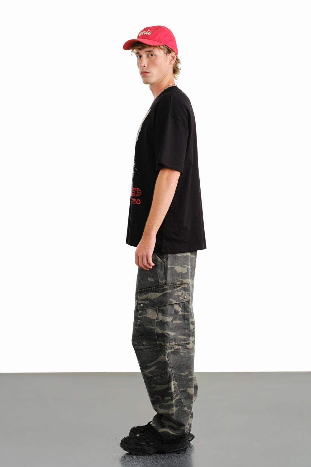 Cat After Hours Oversized T-shirt - BonkersCorner