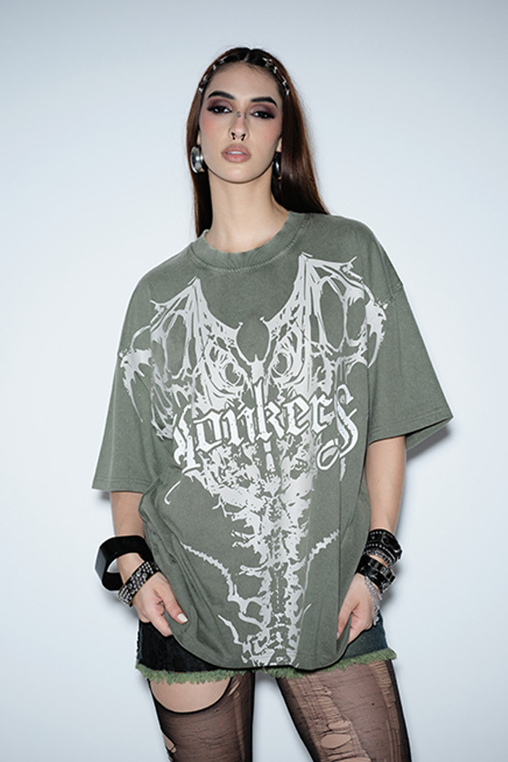 Cathedral Spine Oversized T-shirt - BonkersCorner