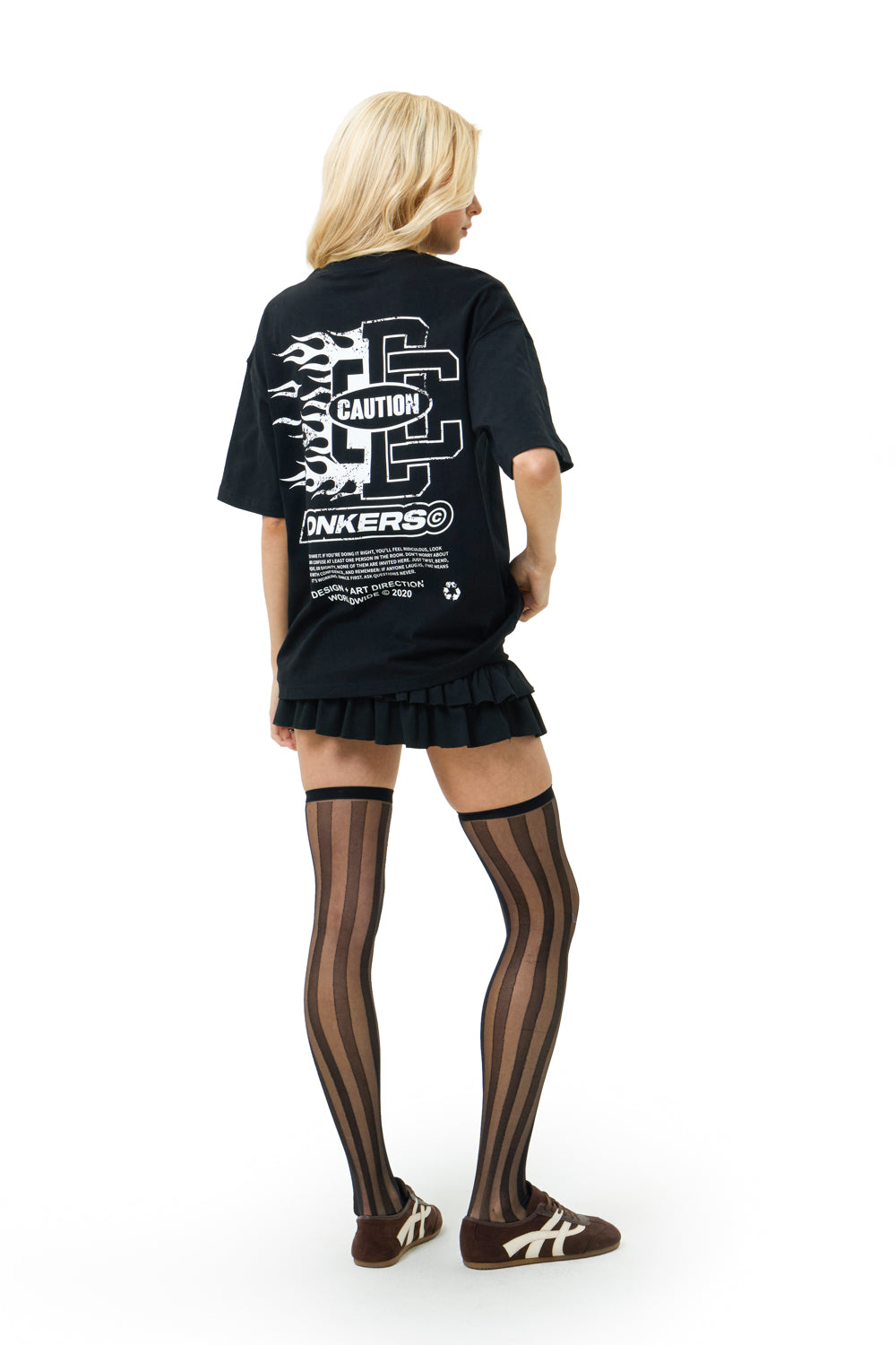 Caution Crew Oversized T-shirt - BonkersCorner