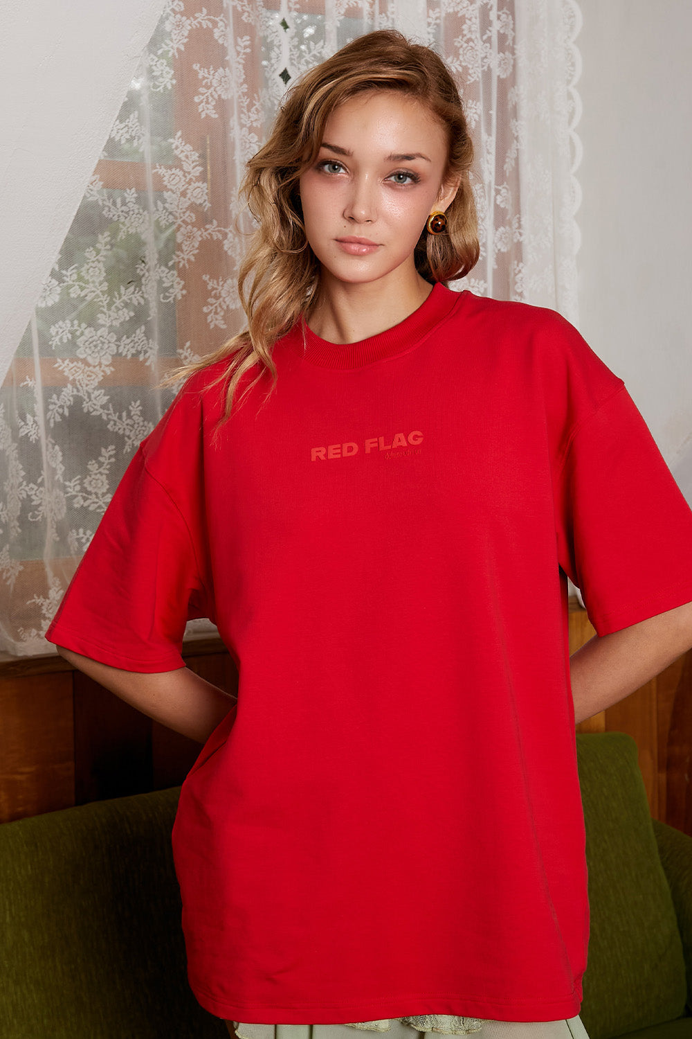 Certified Red Flag Oversized T-shirt
