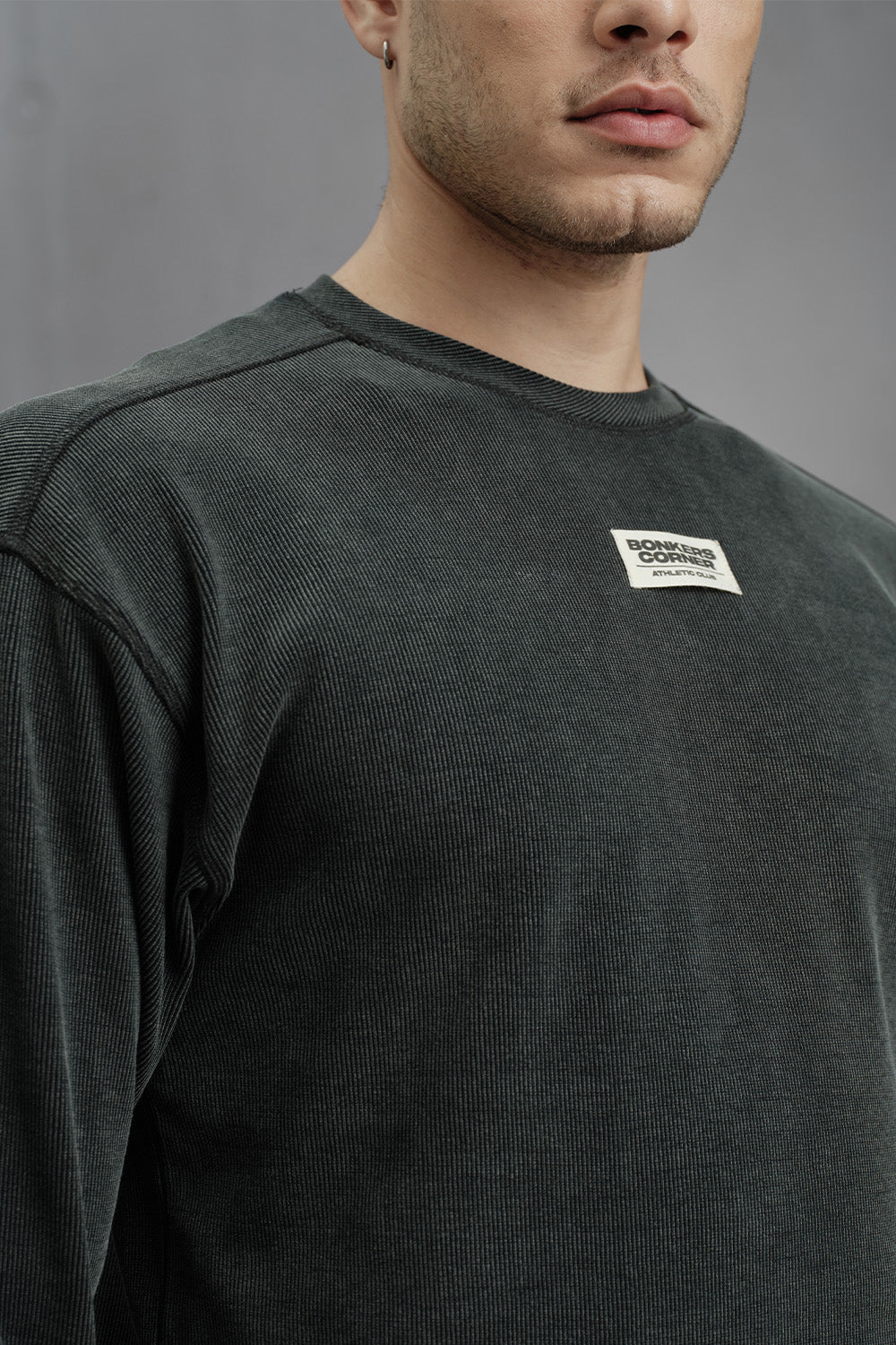 Charcoal Wash Long Sleeve T-shirt - BonkersCorner