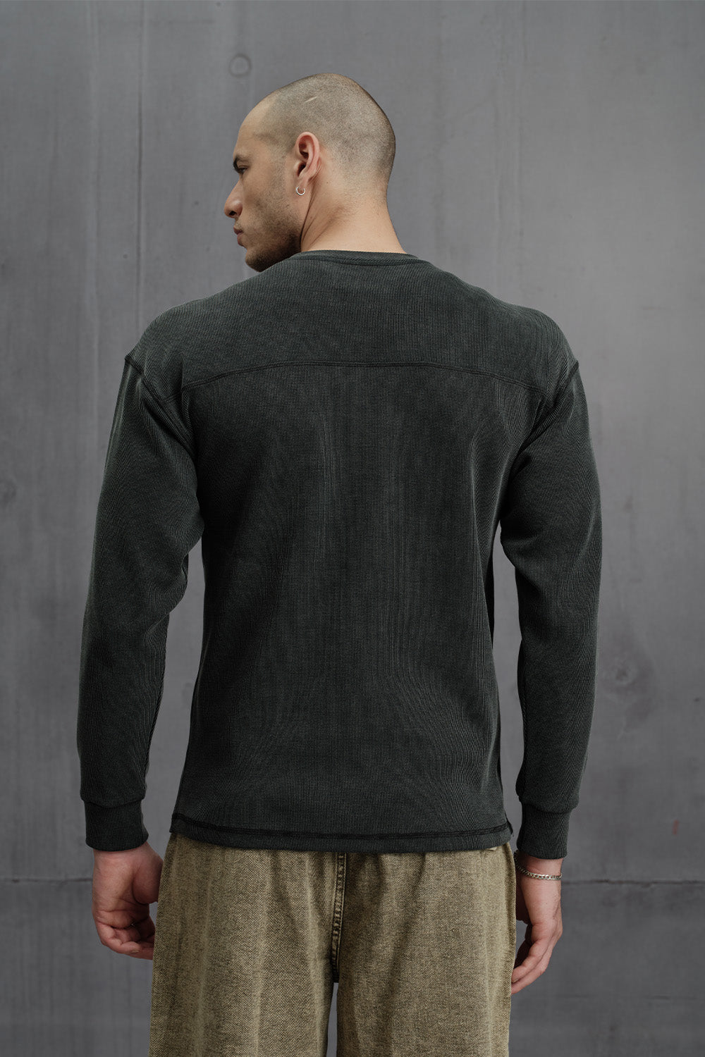 Charcoal Wash Long Sleeve T-shirt - BonkersCorner