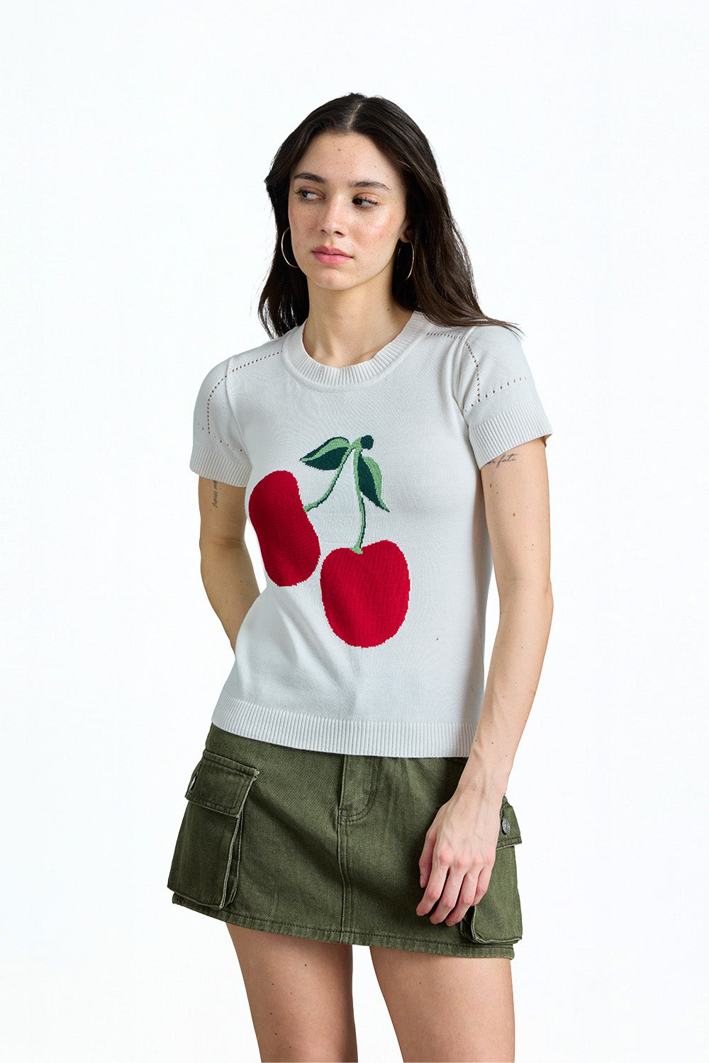 Cherry On Top Knit Top