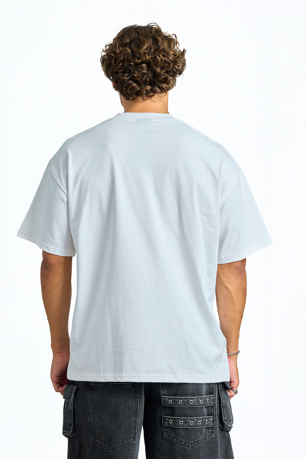 Chill Nugget White Oversized T-shirt - BonkersCorner