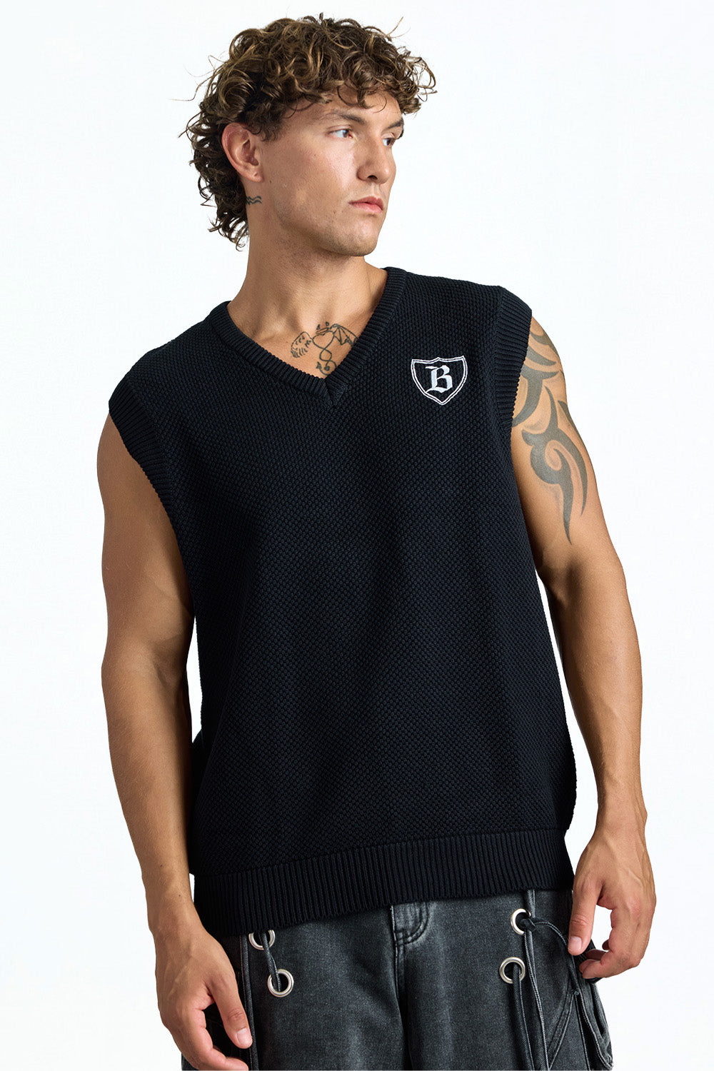 Classic Crest Knit Vest - BonkersCorner