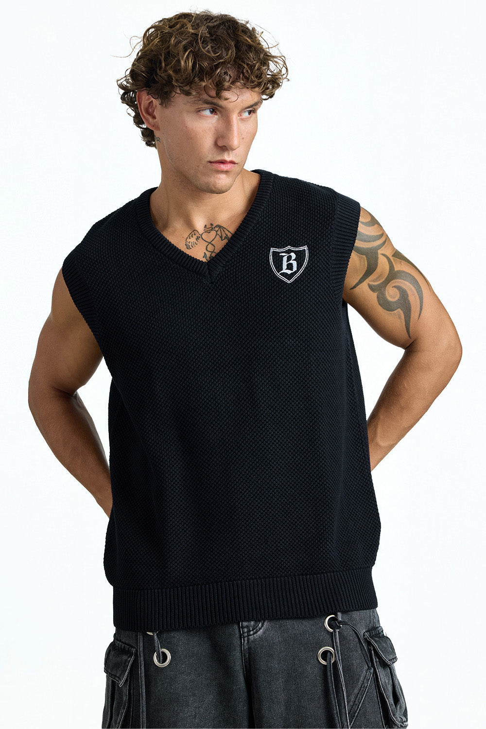 Classic Crest Knit Vest - BonkersCorner
