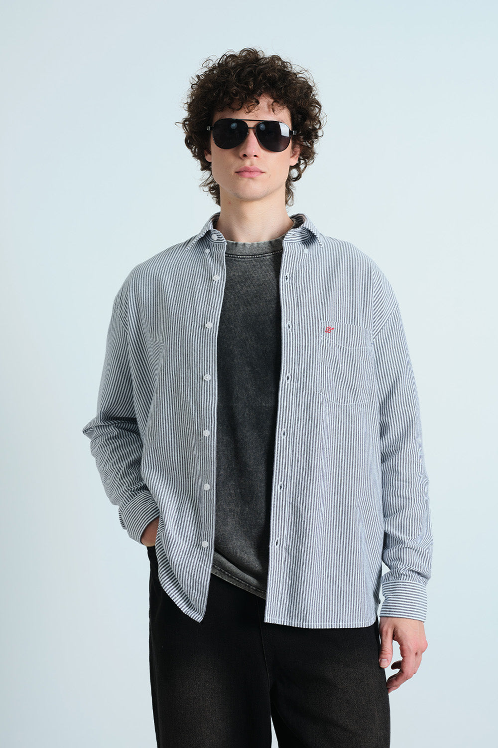 Coastal Breeze Black Stripe Shirt - BonkersCorner