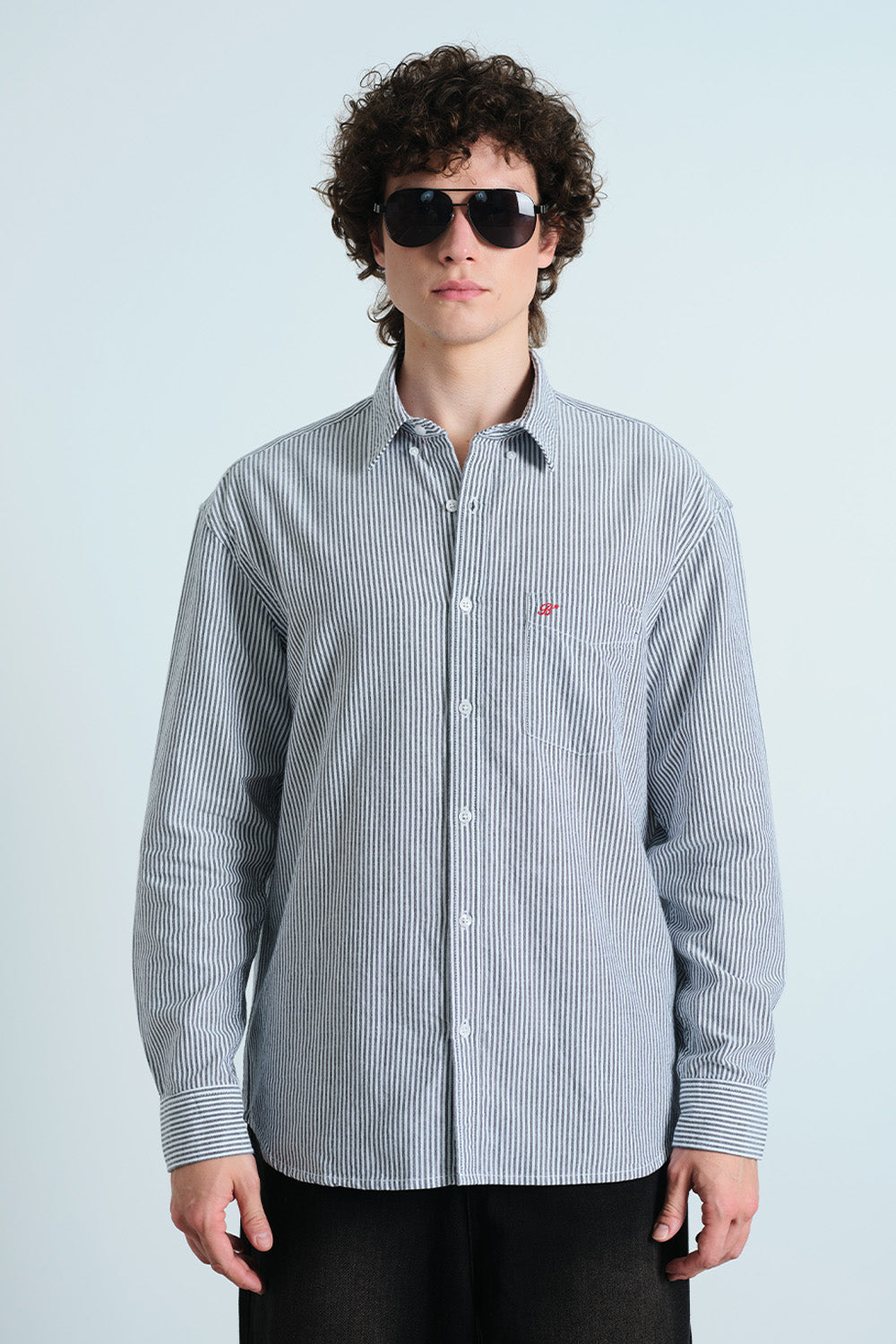 Coastal Breeze Black Stripe Shirt