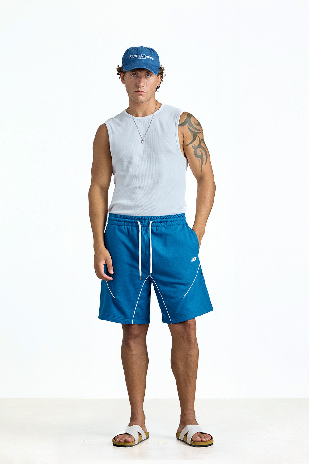 Cobalt Blue Motionline Shorts - BonkersCorner