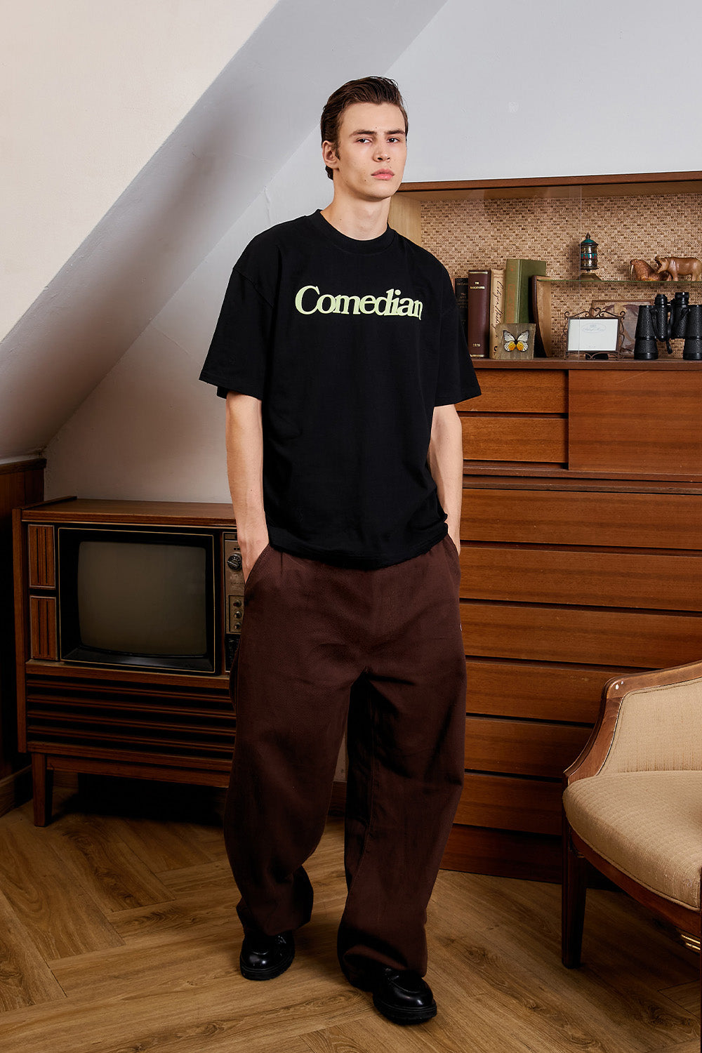 Comedian Black Oversized T-shirt