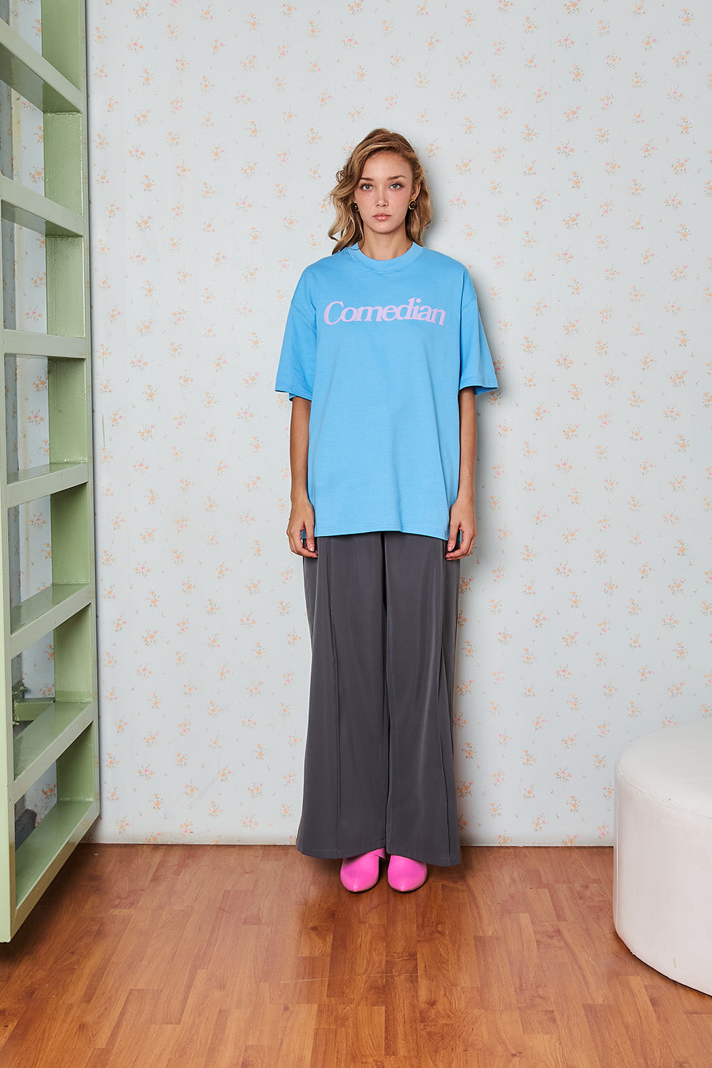 Comedian Blue Oversized T-shirt