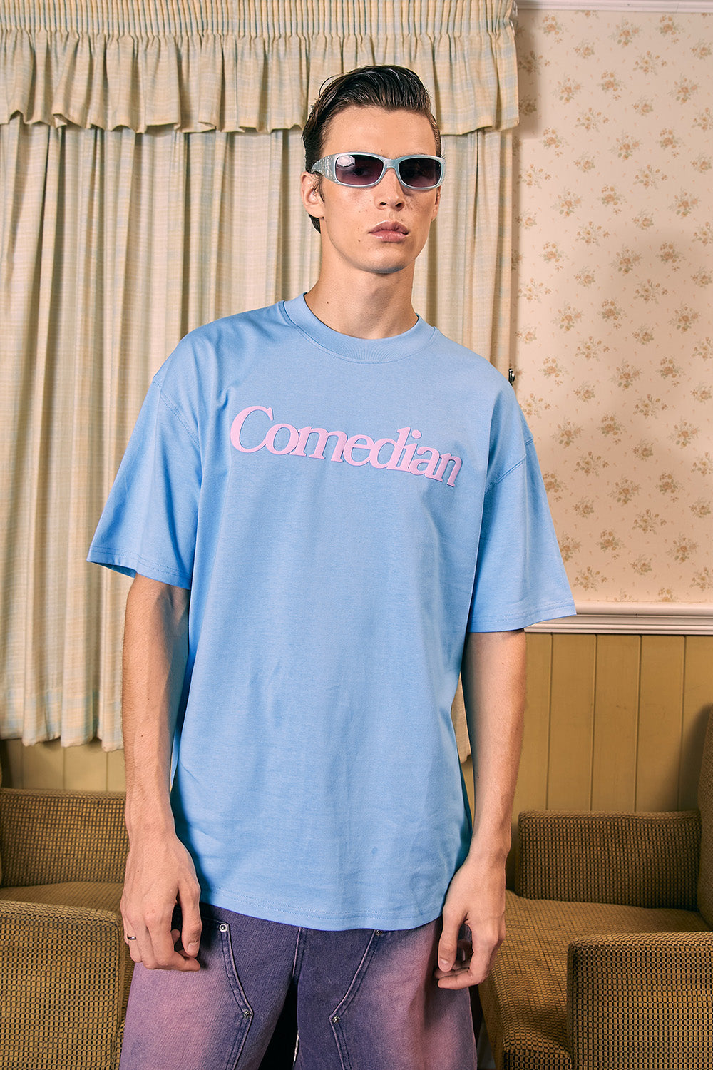 Comedian Blue Oversized T-shirt