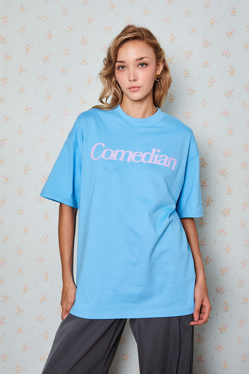 Comedian Blue Oversized T-shirt