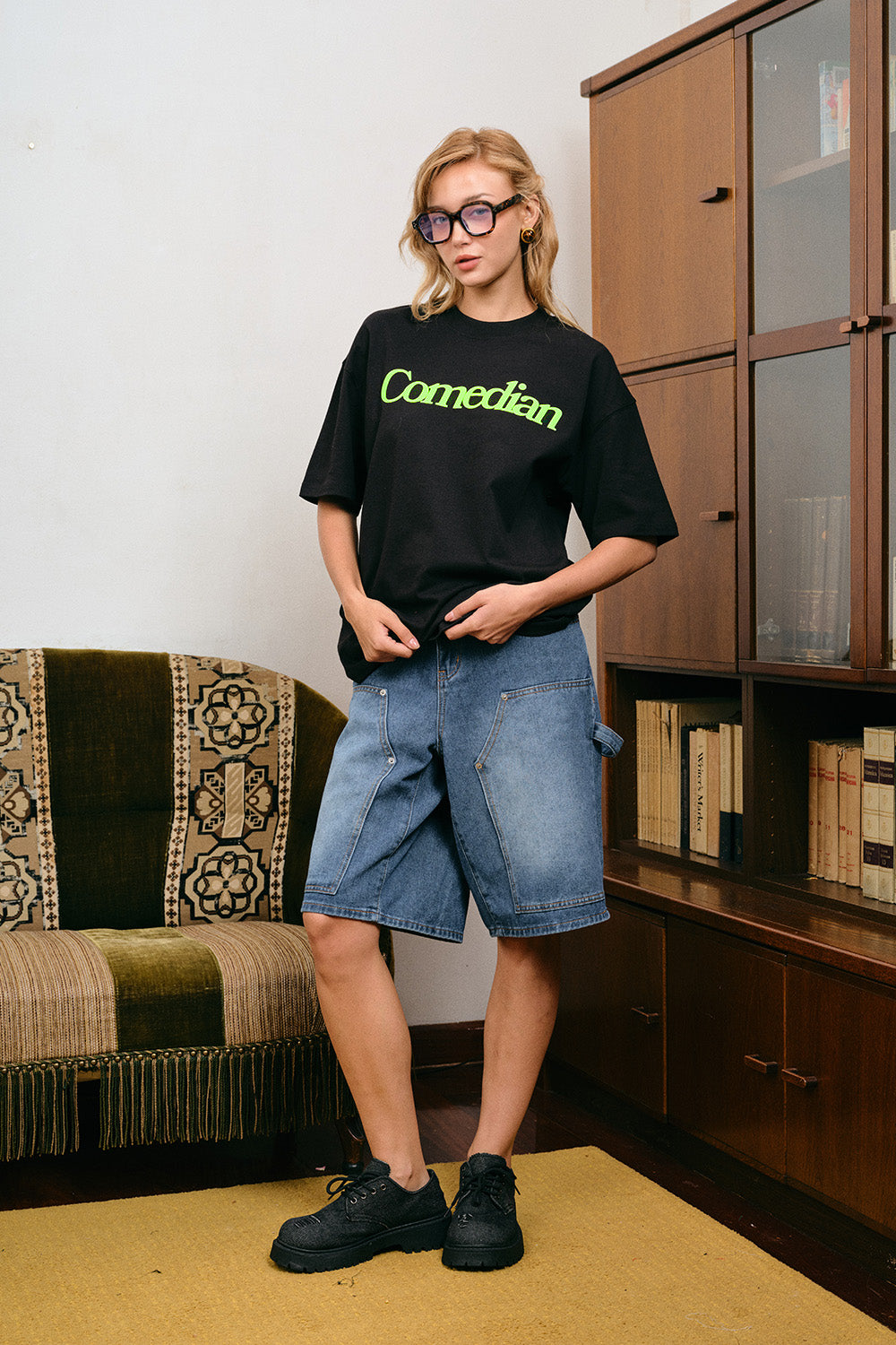 Comedian Black Oversized T-shirt