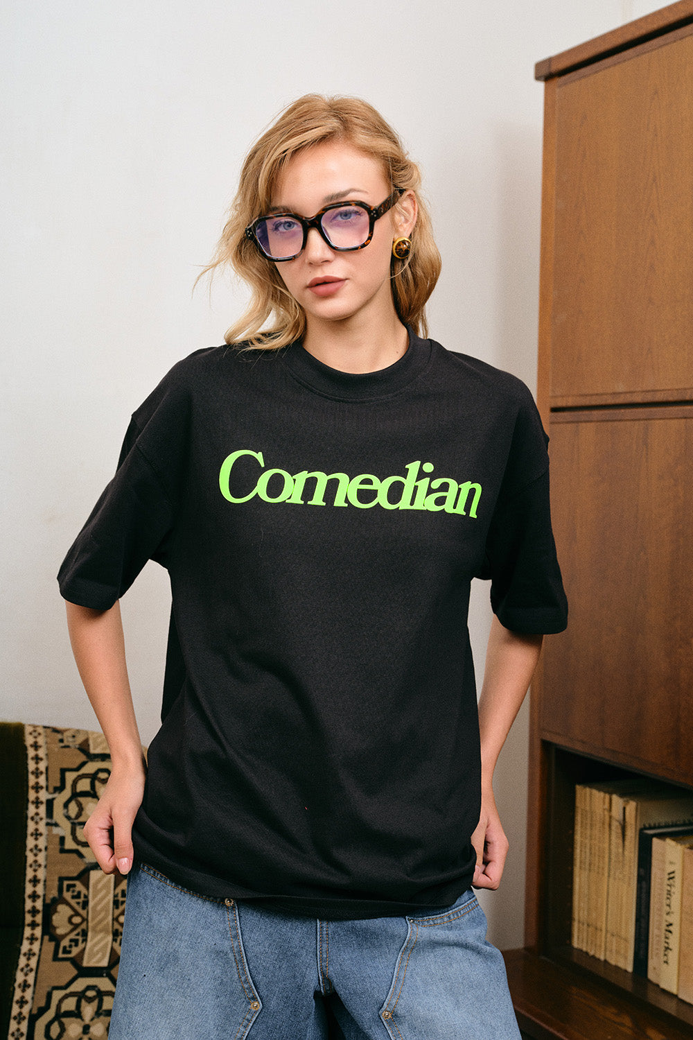 Comedian Black Oversized T-shirt