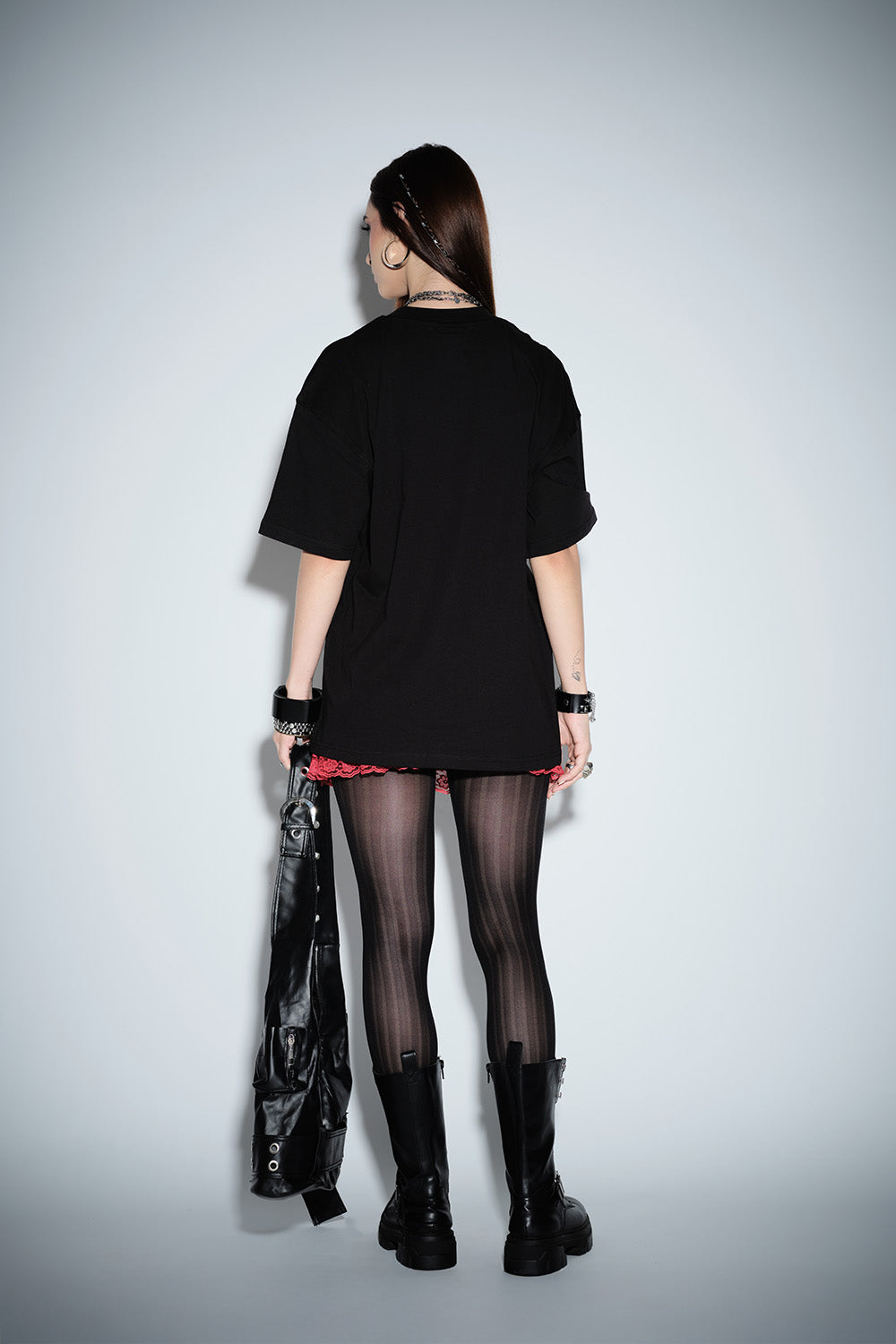 Crimson Thorns Oversized T-shirt - BonkersCorner