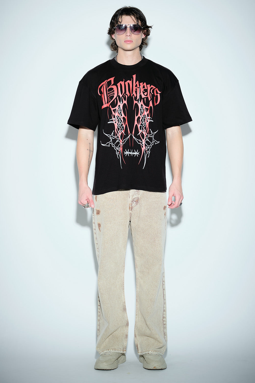 Crimson Thorns Oversized T-shirt - BonkersCorner