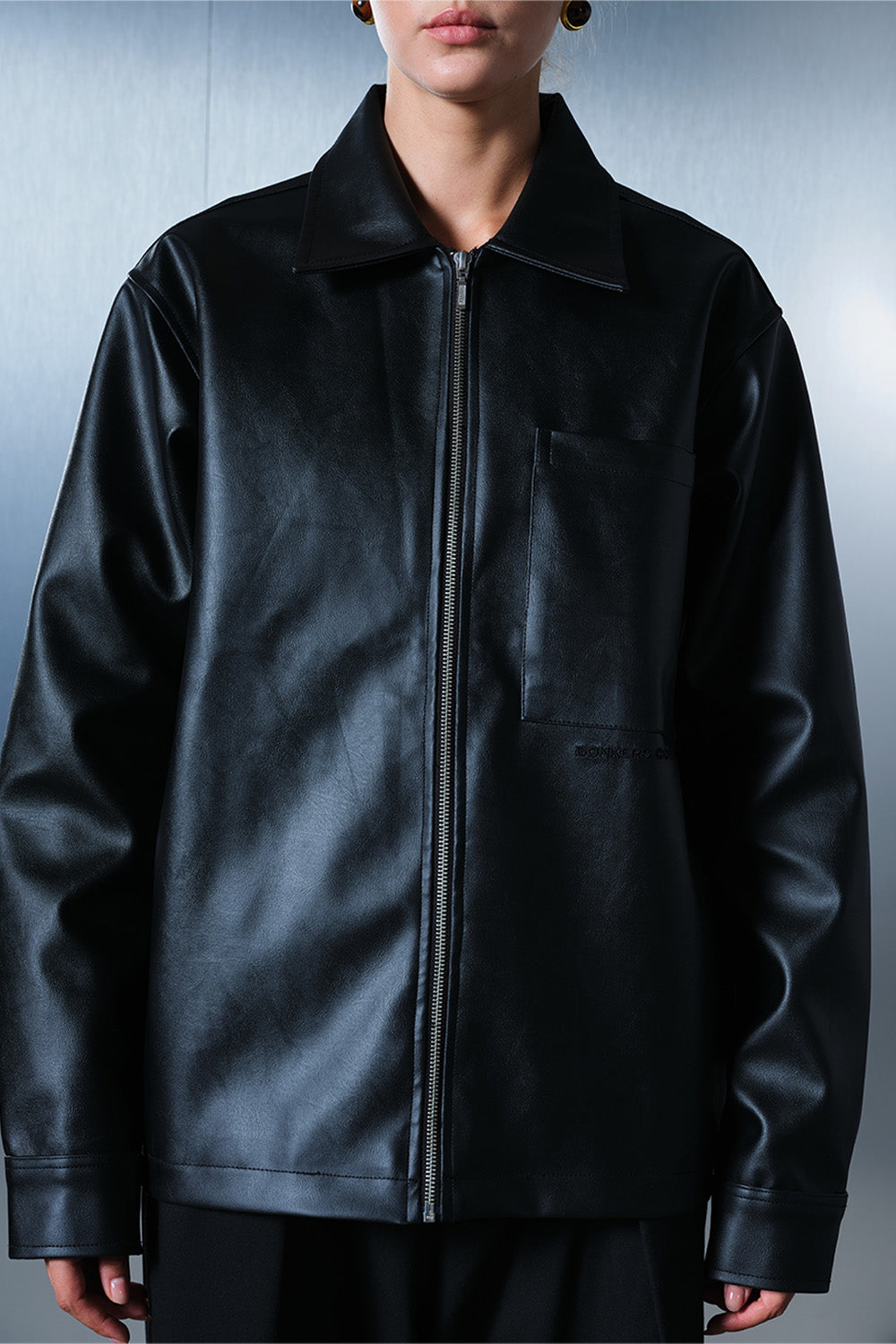 Dark Horse Black Leather Jacket - BonkersCorner