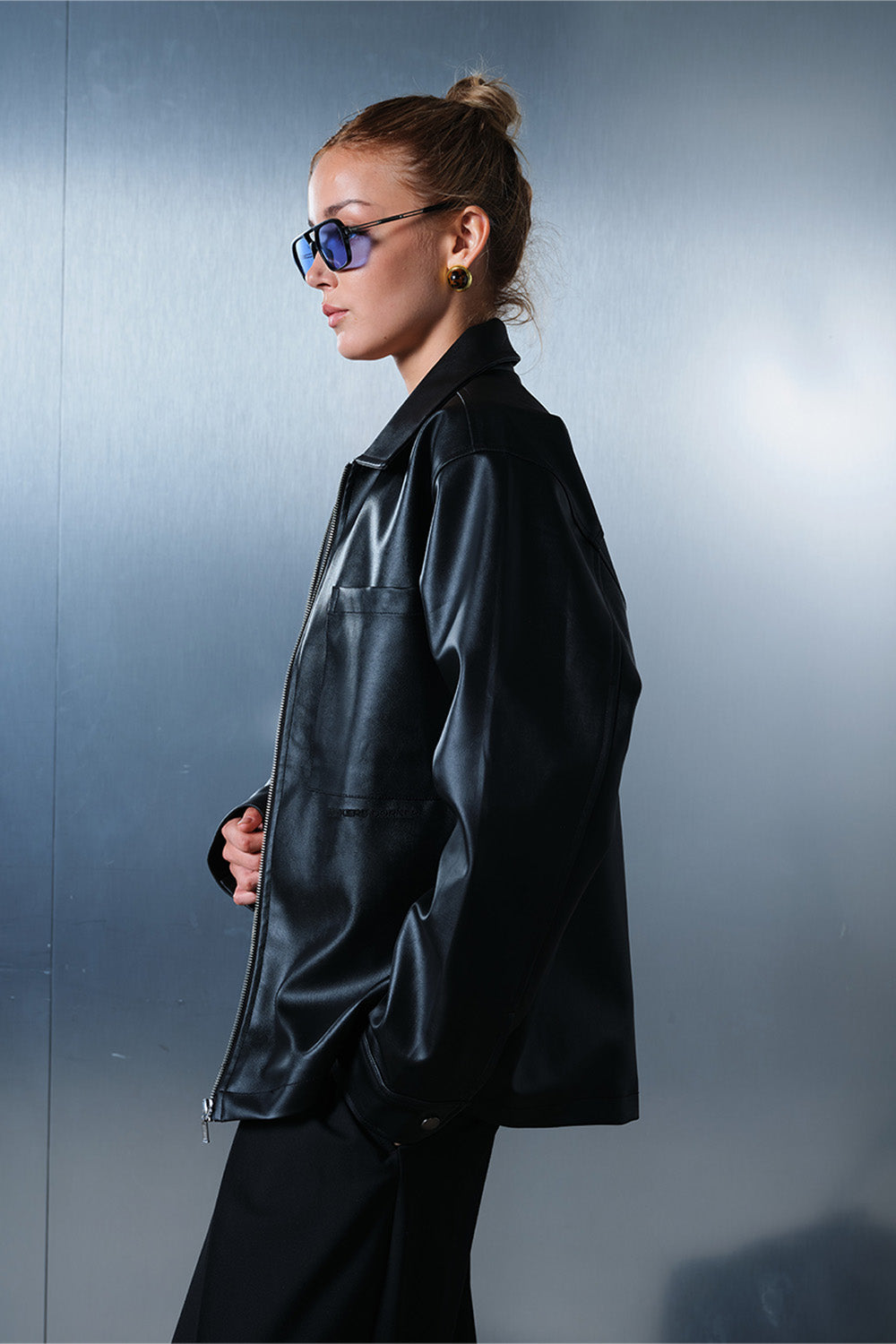 Dark Horse Black Leather Jacket - BonkersCorner