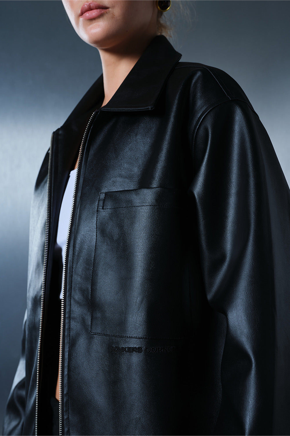 Dark Horse Black Leather Jacket - BonkersCorner