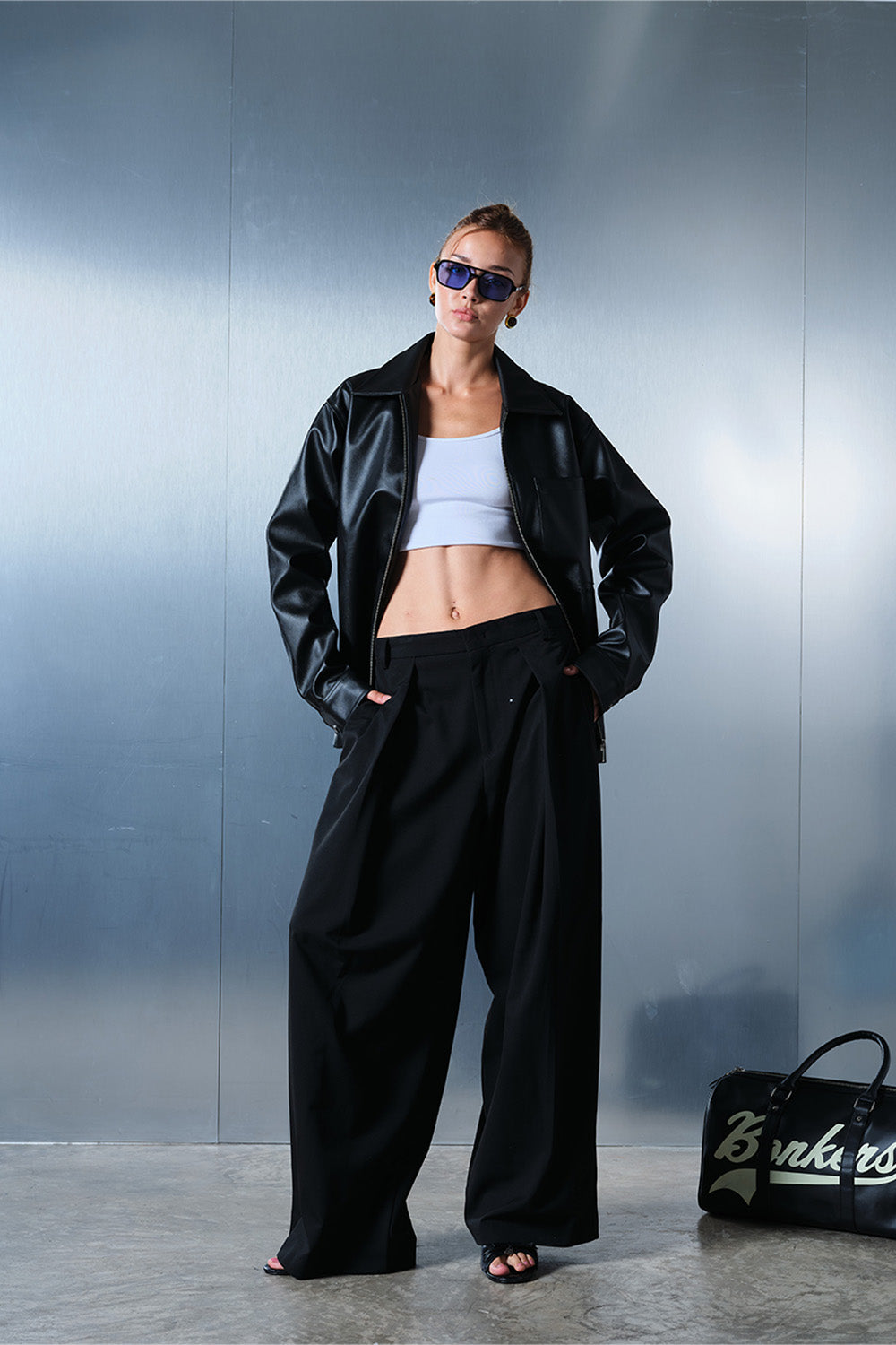 Dark Horse Black Leather Jacket - BonkersCorner