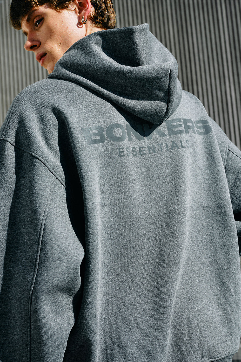 Dark Melange Classic Zip Hoodie