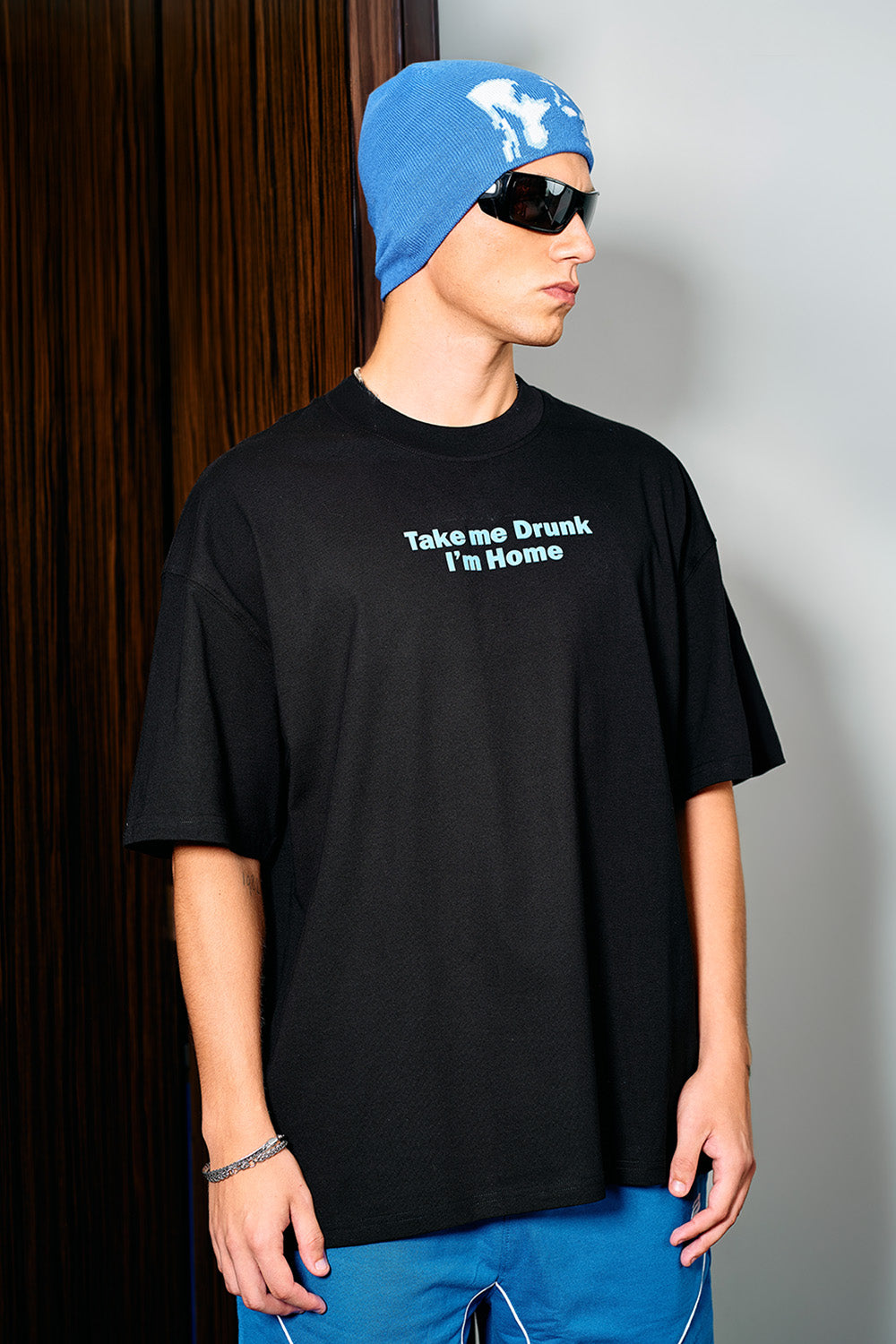 Drunk Text Oversized T-shirt