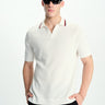 Dust White Knit Polo - BonkersCorner