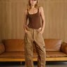 Dusty Brown 8 Pockets Cargo Pant - BonkersCorner