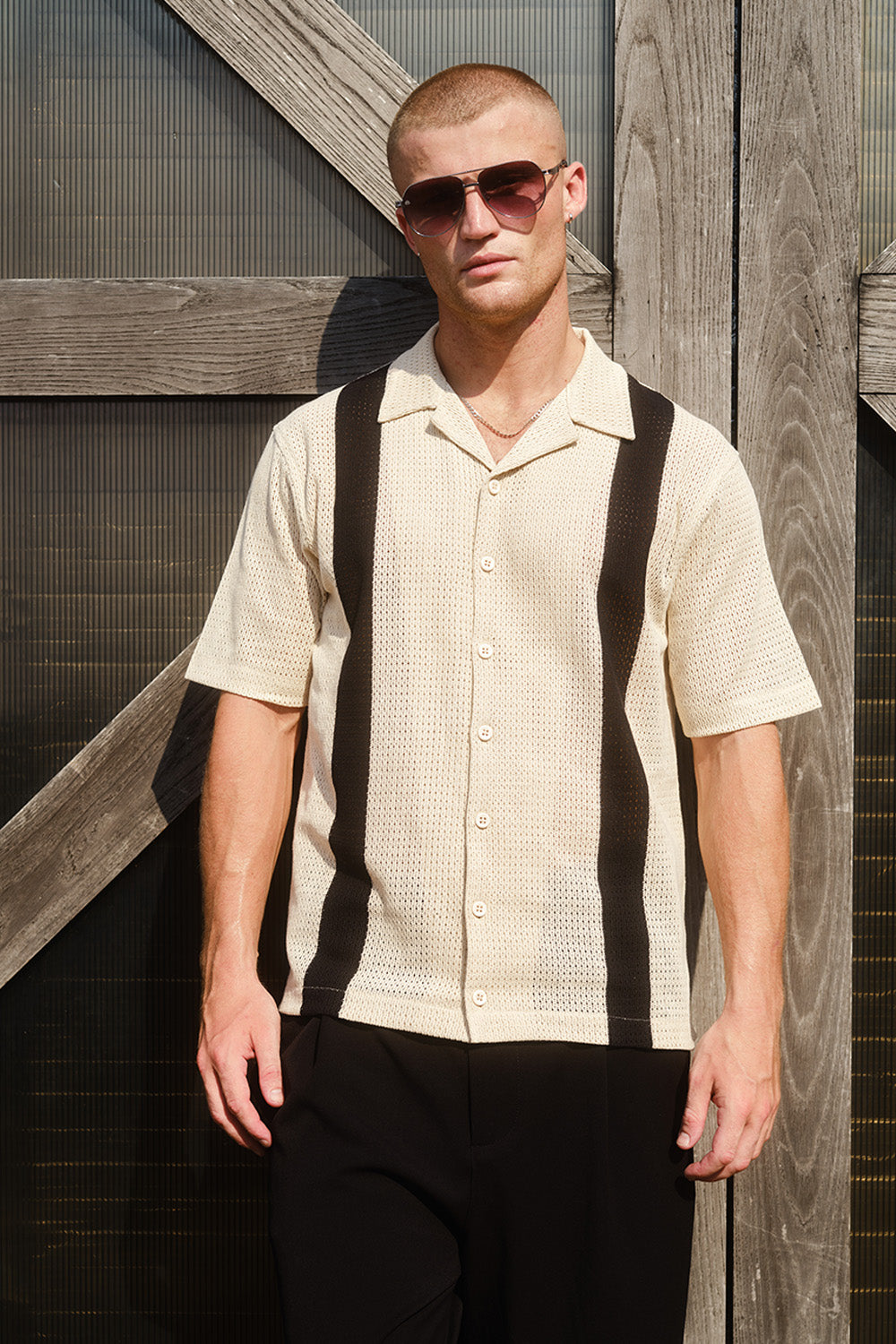 Sundown Knit Relaxed Fit Shirt - BonkersCorner