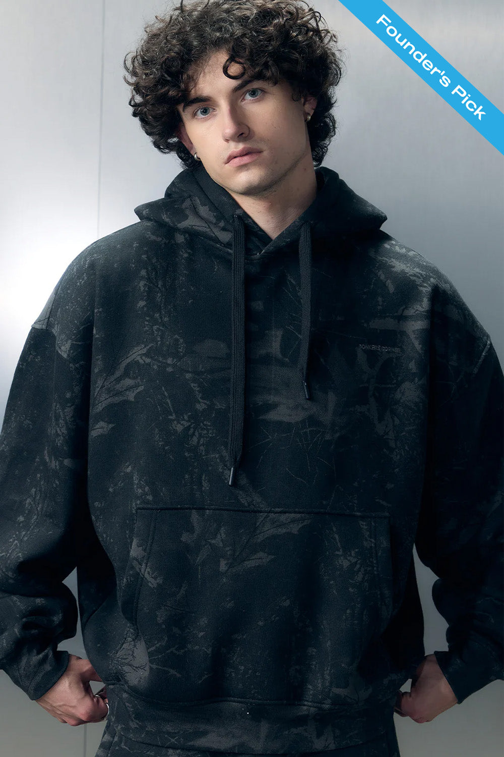 Faded Black Hoodie - BonkersCorner