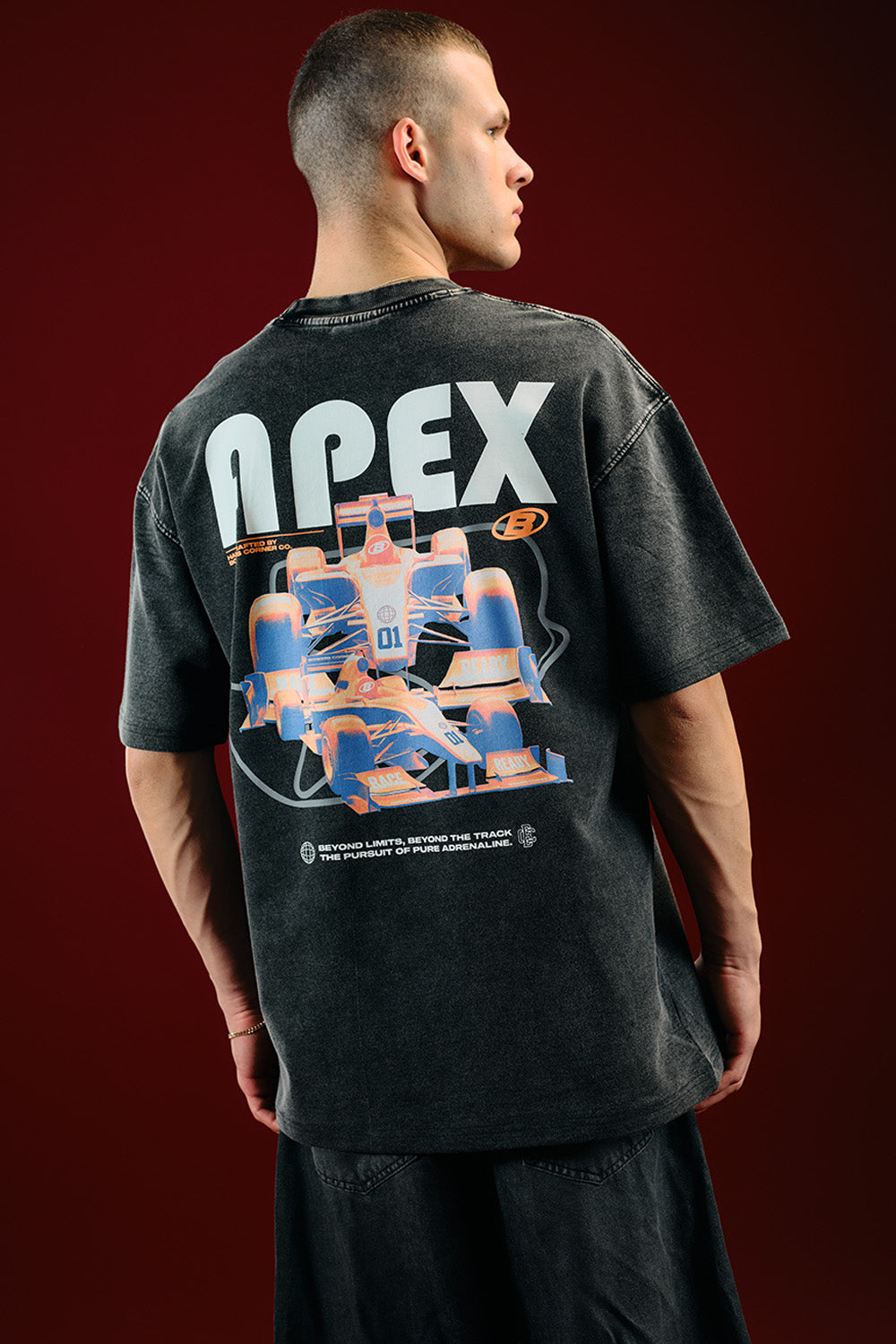 Faded Apex Beyond Limits Oversized T-shirt - BonkersCorner